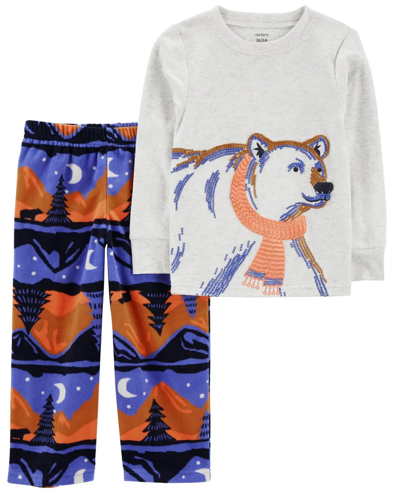 Fleece pyjama set best sale