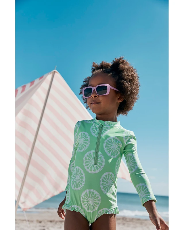 Carters rash guard girl top