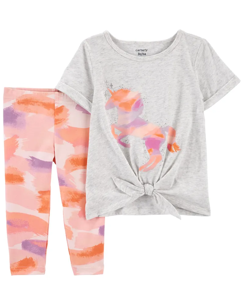 Carters Oshkosh 2 Piece Unicorn Top Leggings Set The Pen Centre