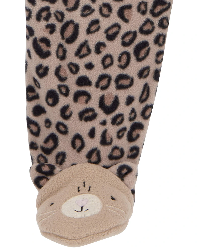Leopard footie pajamas best sale