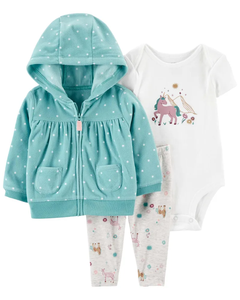 Carters Oshkosh 3 Piece Fleece Cardigan Set The Pen Centre