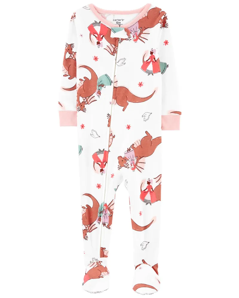 1 Piece Cotton Footed Pajamas