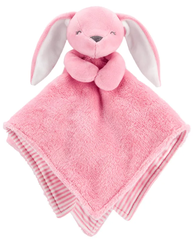 Carter's pink bunny clearance cuddle security blanket