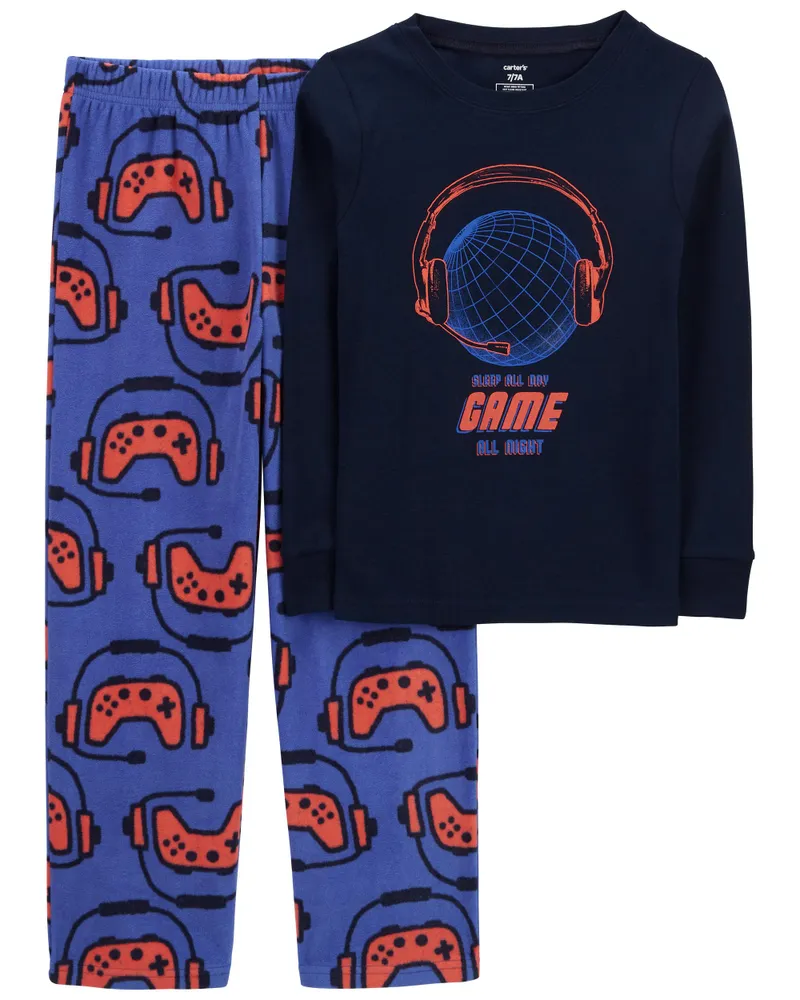 Carters best sale fleece pajamas