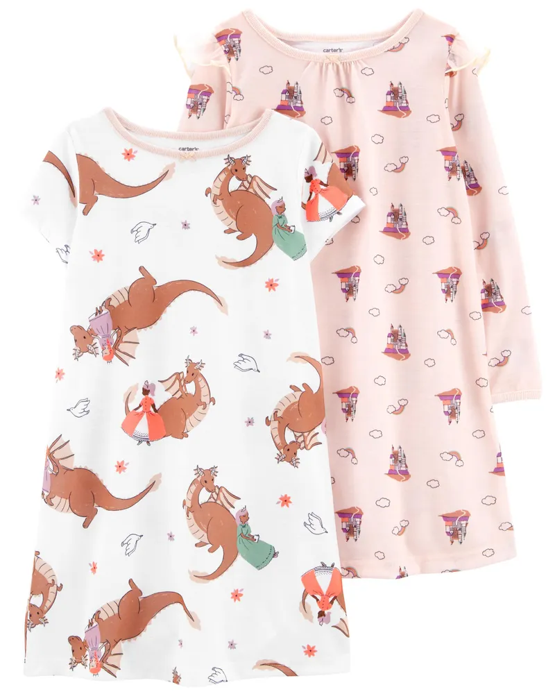 Carters Oshkosh 2 Pack Dragons Nightgowns Hillside Shopping Centre