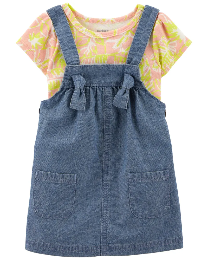 Carters Oshkosh 2 Piece Bodysuit Chambray Skirtall Set The Pen