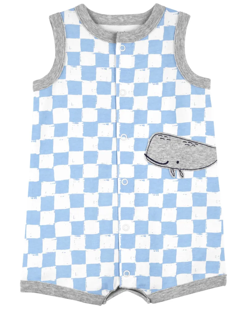 Whale romper sales baby