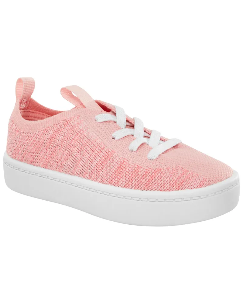 Pink outlet knit sneakers