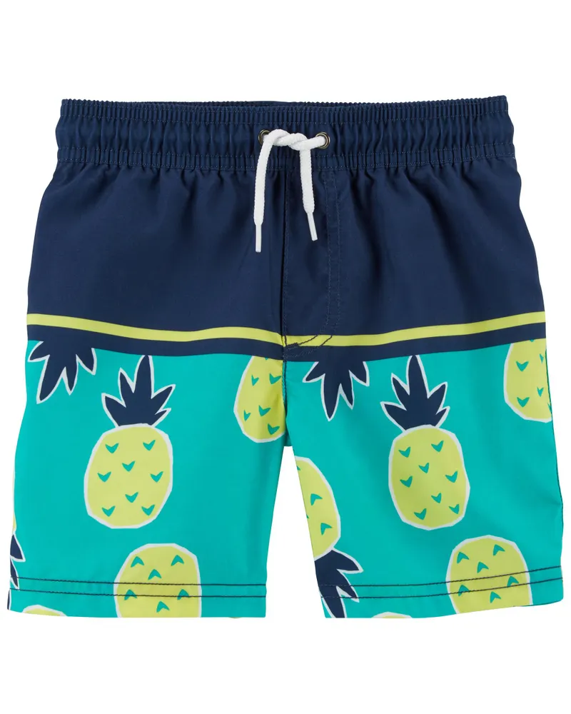 Boys pineapple swim discount trunks