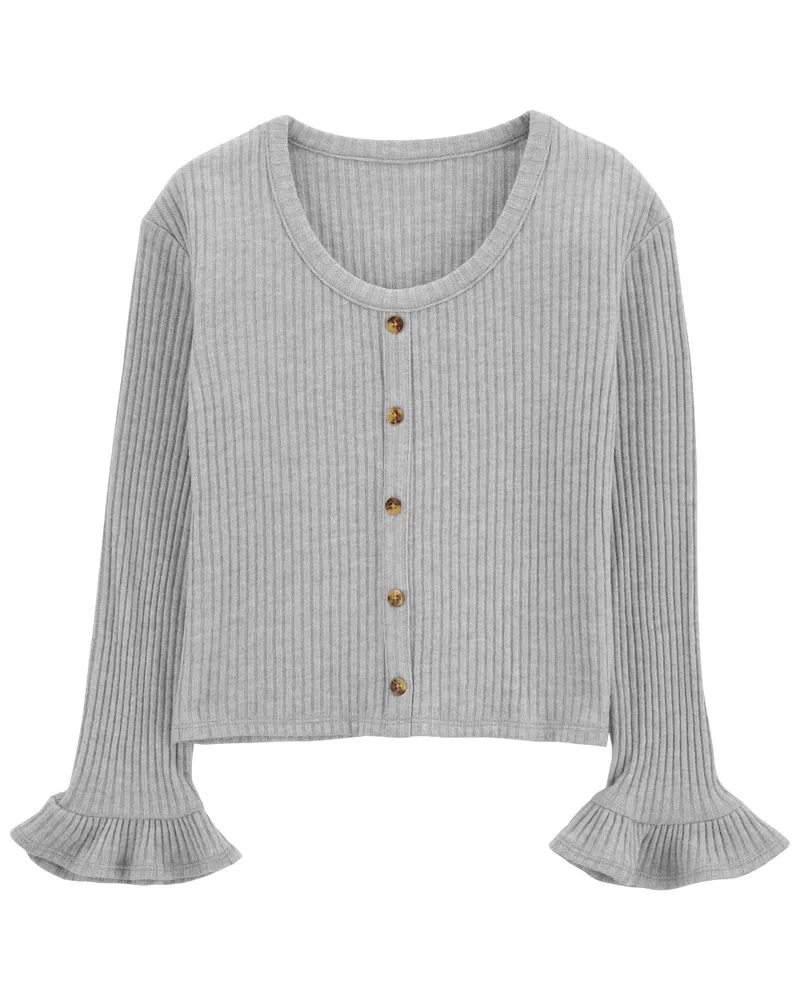 Ruffle sleeve cardigan online