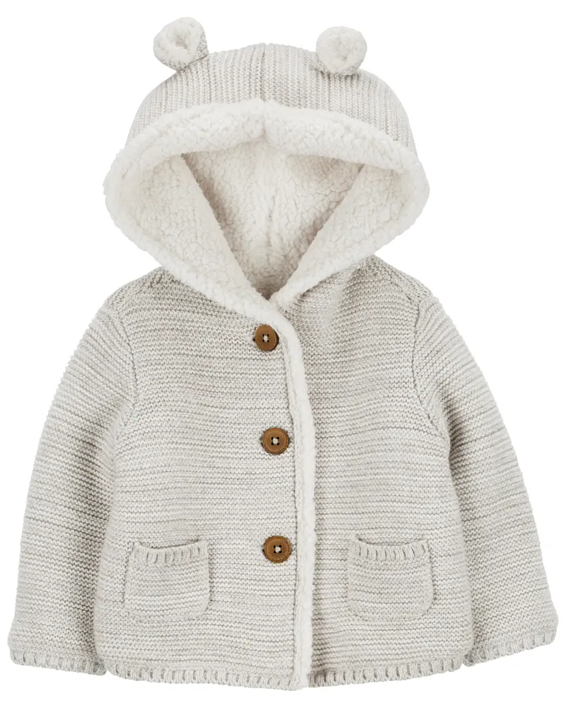 Carters Oshkosh Sherpa Lined Hooded Cardigan Hillside Shopping