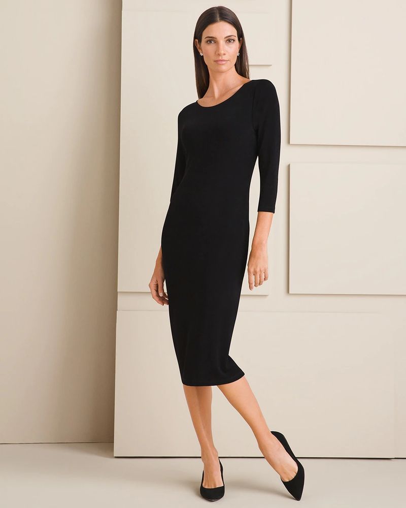 Chicos best sale black dress