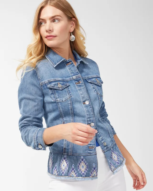 Chicos blue hot sale jean jacket