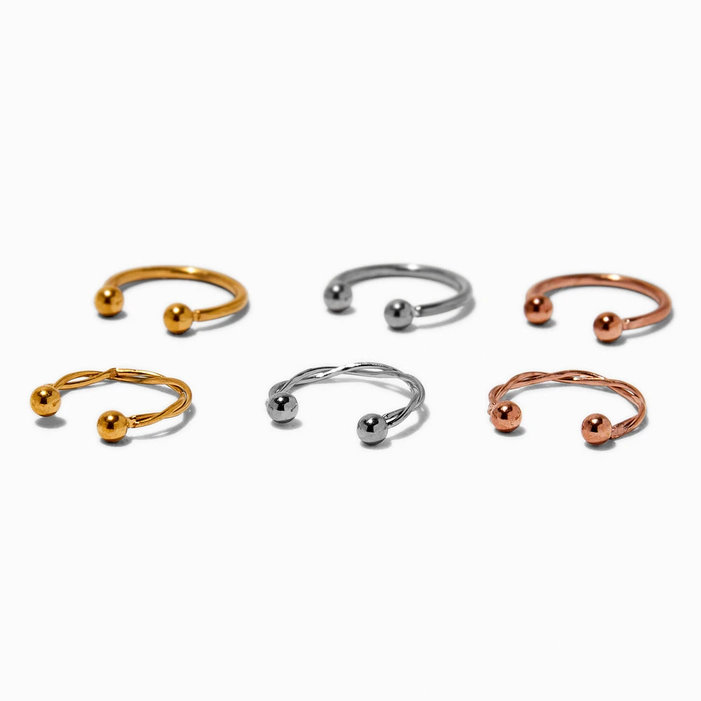 Faux hoop nose ring sales