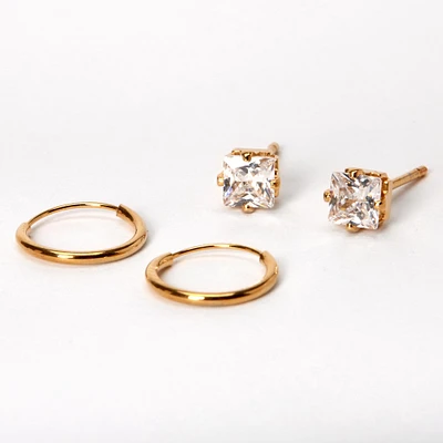 Claire's gold hoops clearance