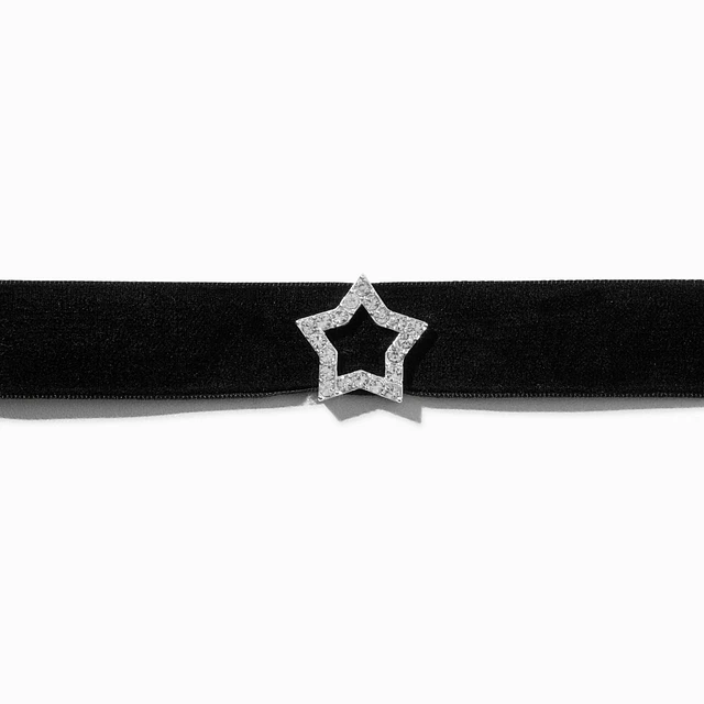 Claire's Mean Girls™ x Claire's Silver-tone Star Velvet Choker
