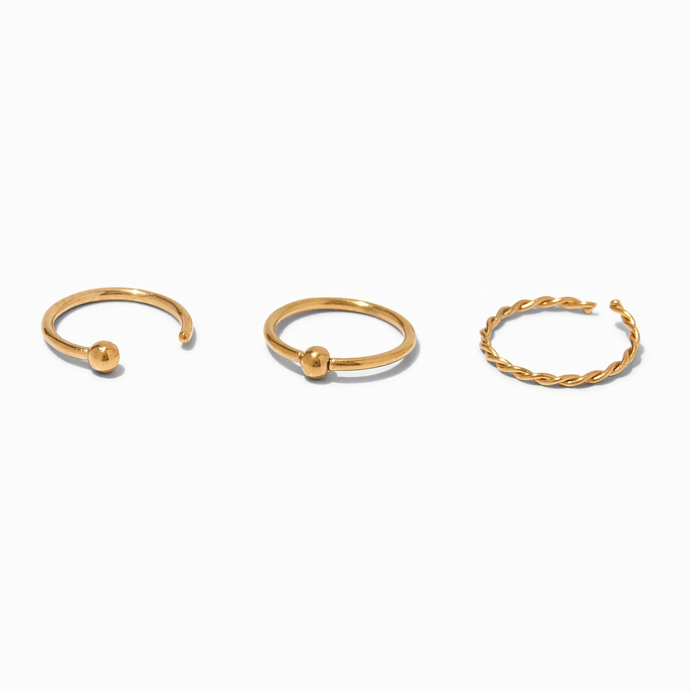 Claire's gold nose ring sales