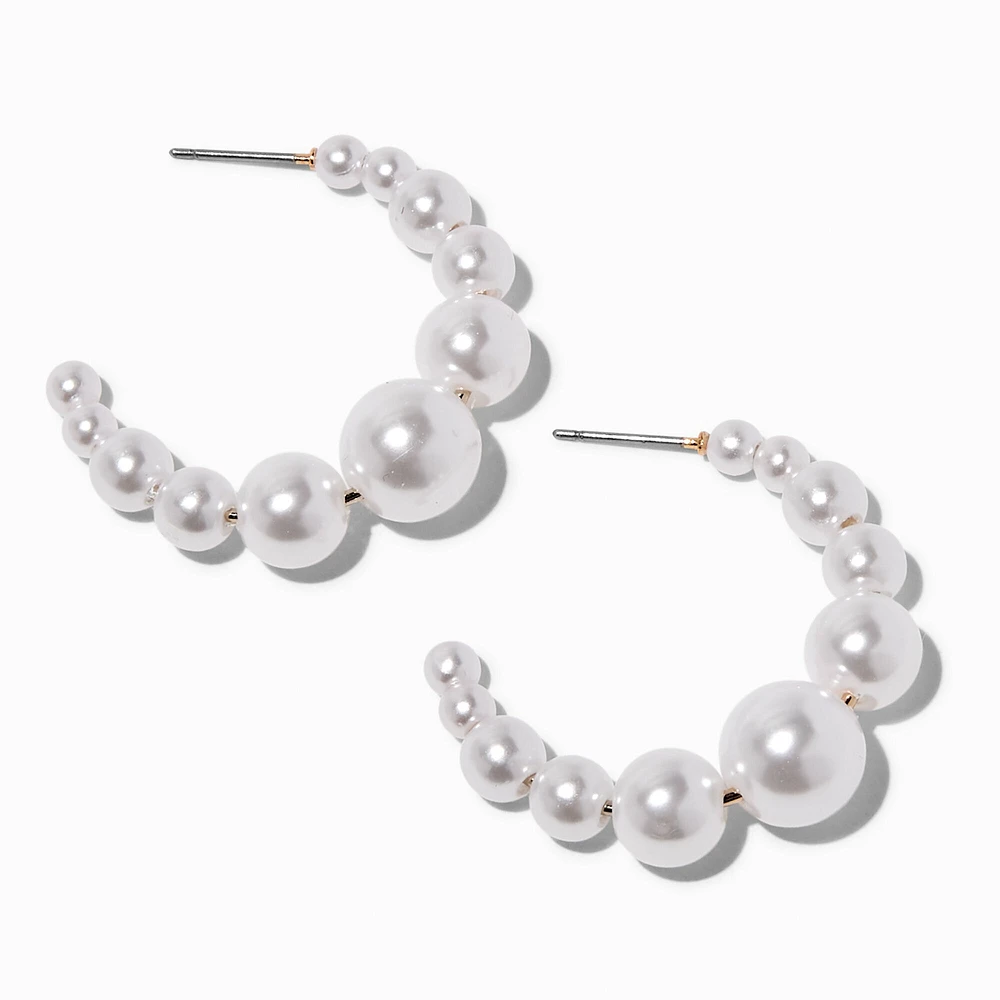 Claire's pearl earrings on sale