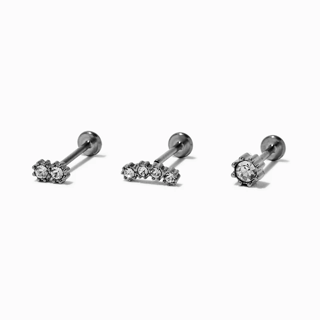 Claire's Hello Kitty® Stainless Steel Crystal Face 18G