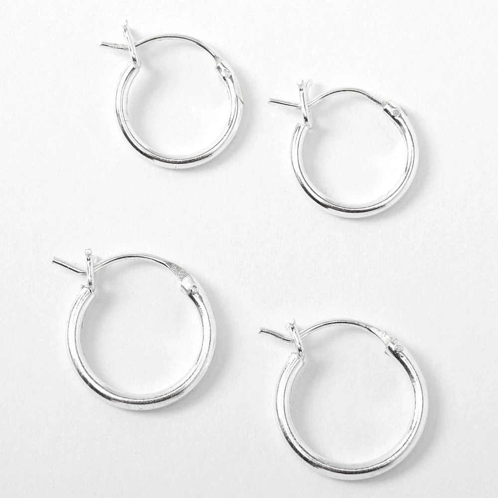Claire's sterling silver hoops shop