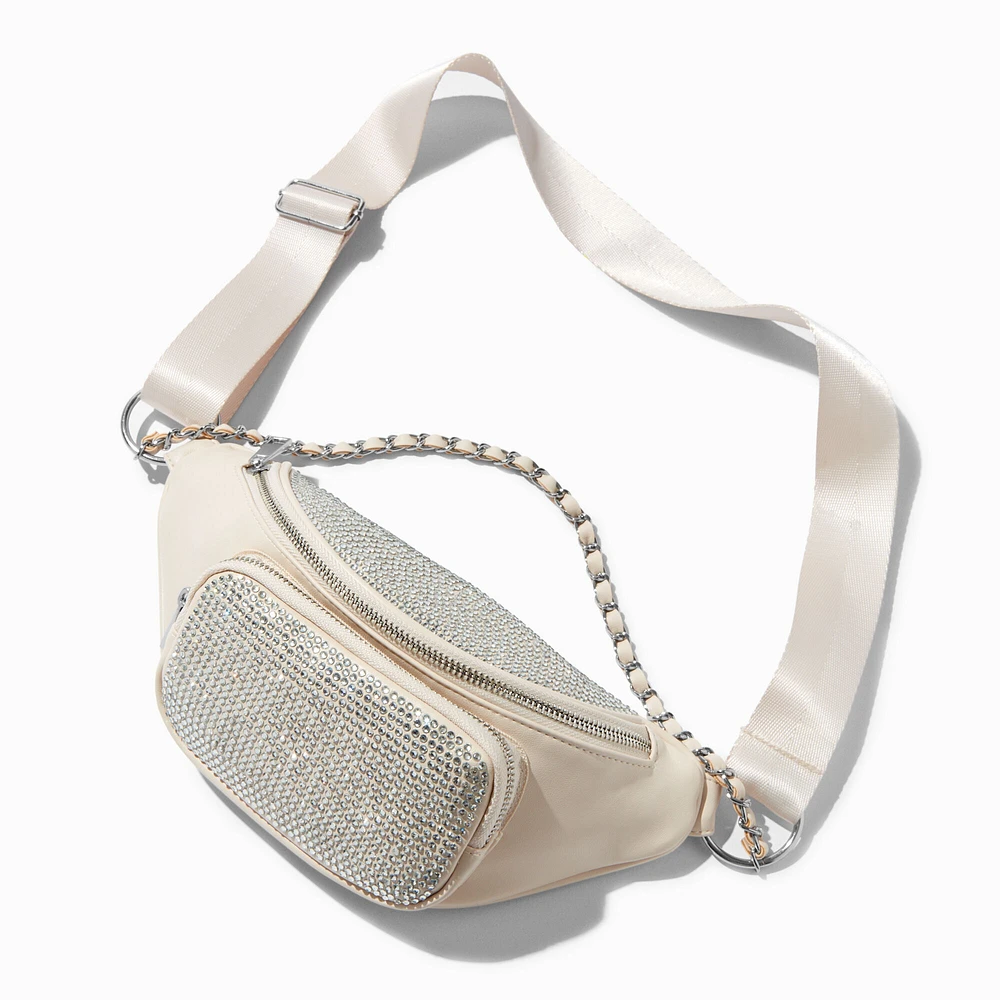 Faux leather belt bag top