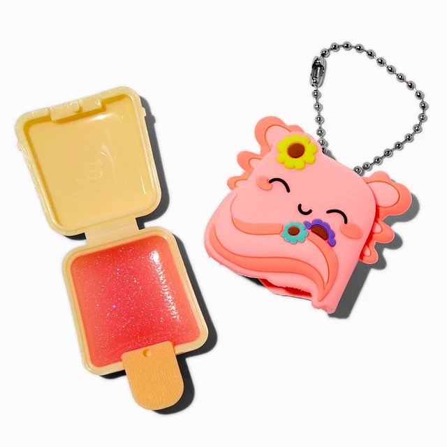 Claire's Pucker Pops® Axolotl Flower Lip Gloss - Guava | MainPlace