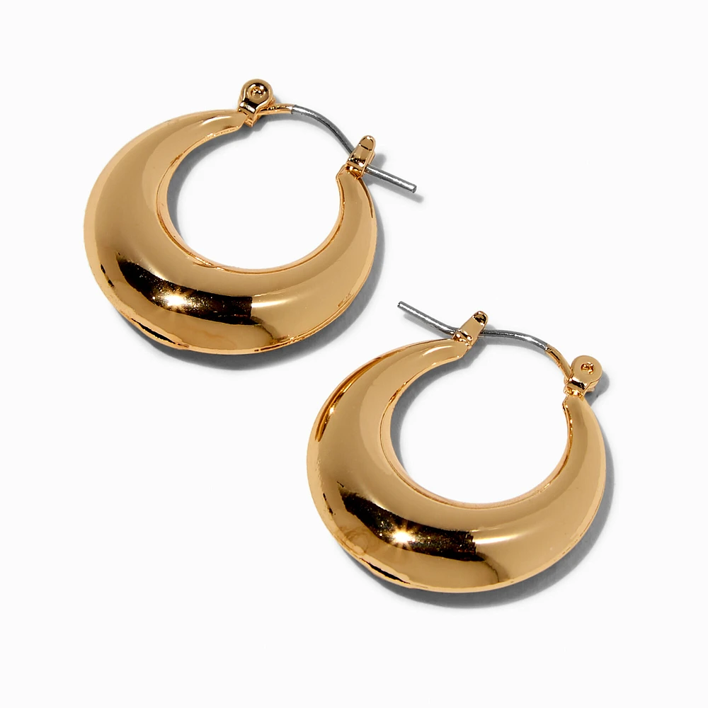 Gold hoop earrings claire's store
