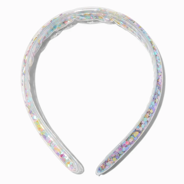 Claire's Club Iridescent Heart Shaker Headband | MainPlace Mall