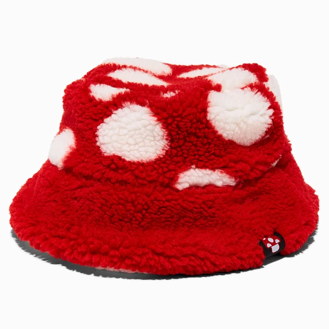 Claire's Mushroom Furry Bucket Hat at Hamilton Place in