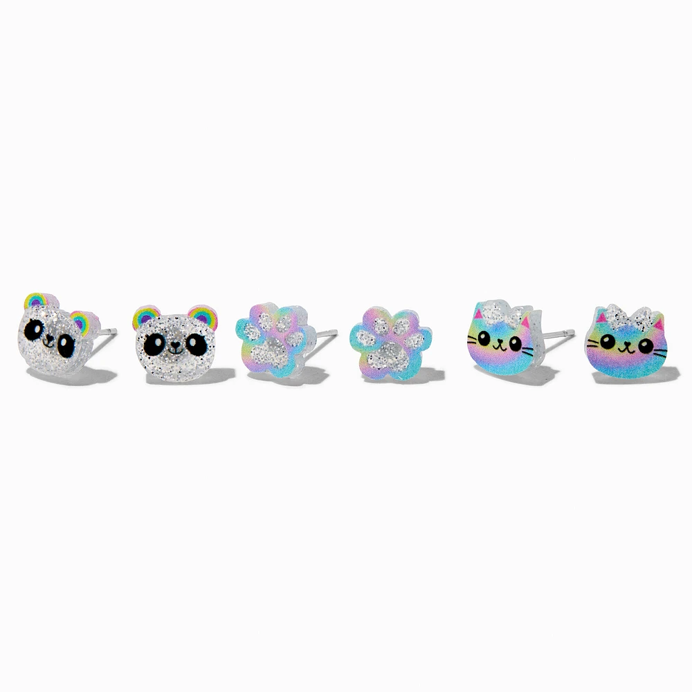 Panda earrings claire's store