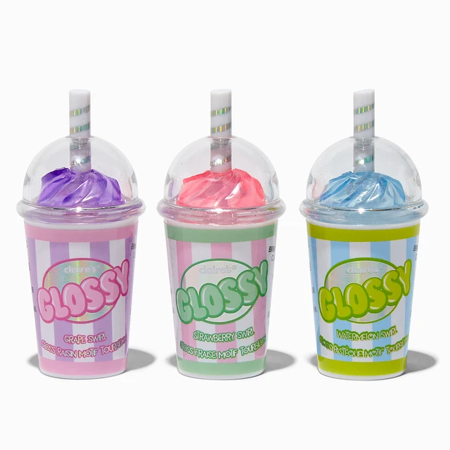 Claire's Holographic Frappuccino Lip Gloss Set - 3 Pack