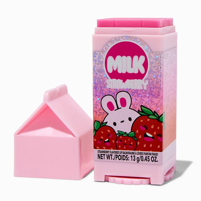 Claire's Strawberry Milk Carton Humongous Lip Balm | Liberty