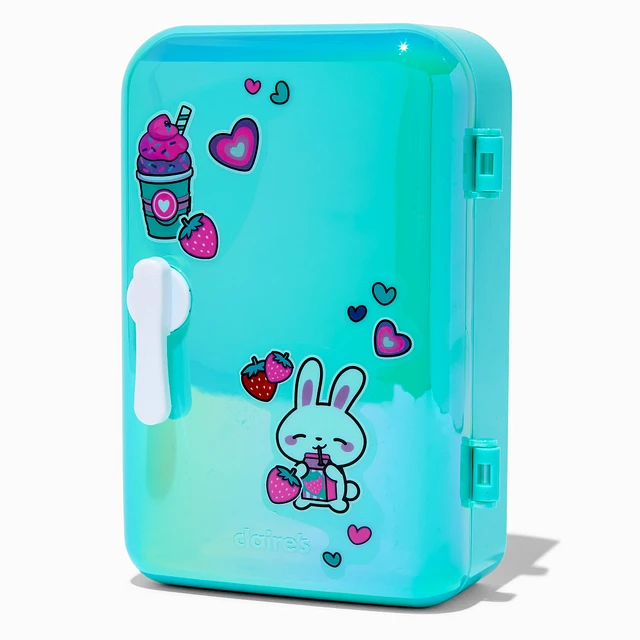 Claire's Strawberry Beverage & Critters Iridescent Fridge Lip Balm