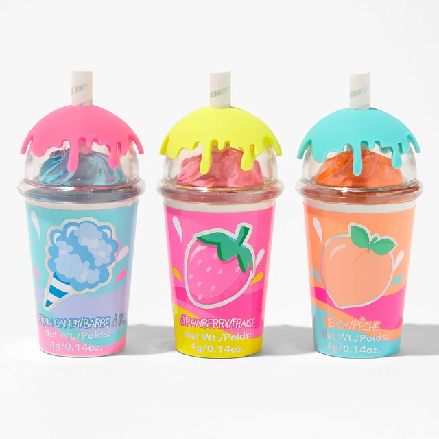Claire's Drippin' Frappuccino Lip Balm Set - 3 Pack | MainPlace Mall