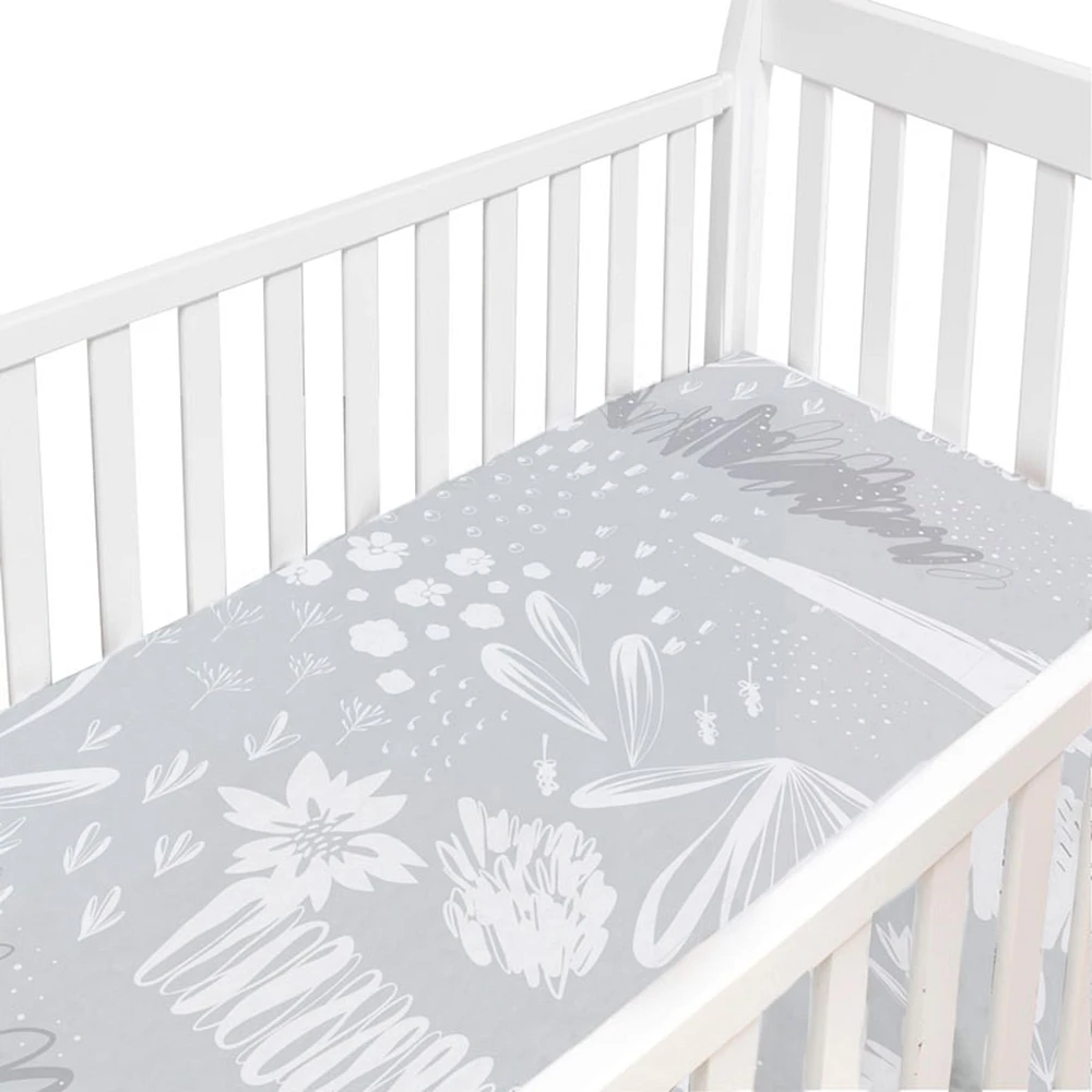 Kushies Crib Sheet Percale Garden Bayshore Shopping Centre