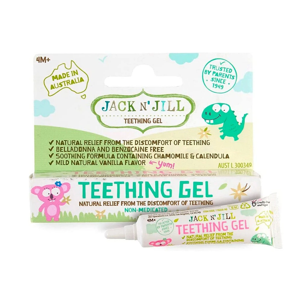 Jack N Jill Natural Baby Teething Gel 4 Months 0.5 oz Vanilla