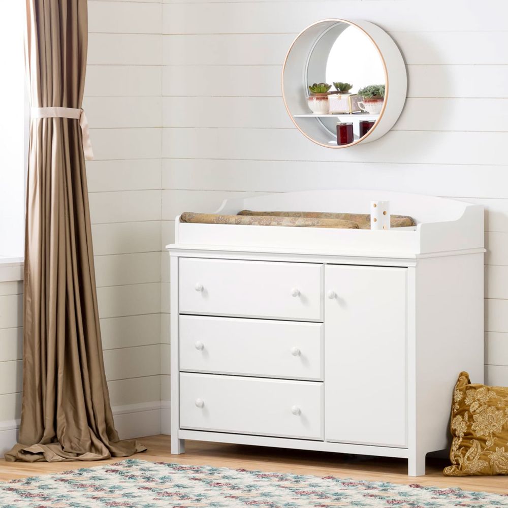 South Shore Furnitures Cotton Candy Changing Table with Station