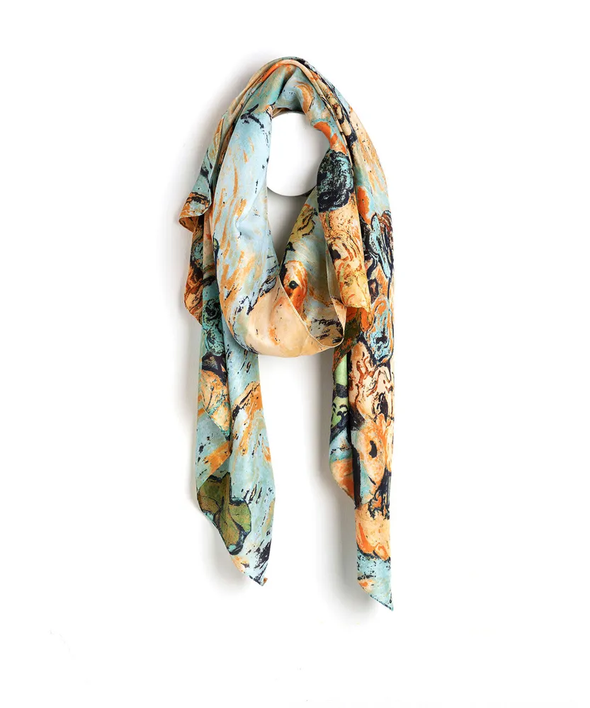 Oblong shop silk scarf