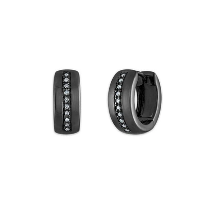 Zales Vera Wang Men 1/2 CT. T.w. Black Diamond Double Row