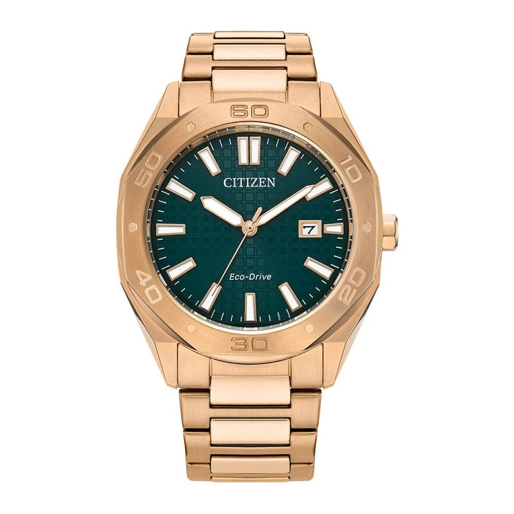 DAN Citizen Odyn with 41MM Green Dial Rosetone Stainless Steel
