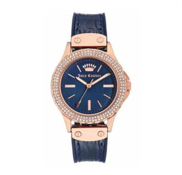 DAN Juicy Couture with 36X36 MM Blue Round Dial Stainless