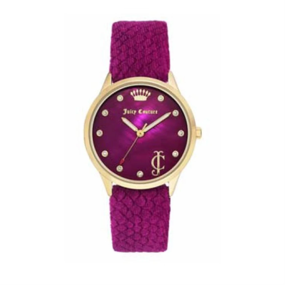 DAN Juicy Couture with 36X36 MM Yellow Round Dial Velvet