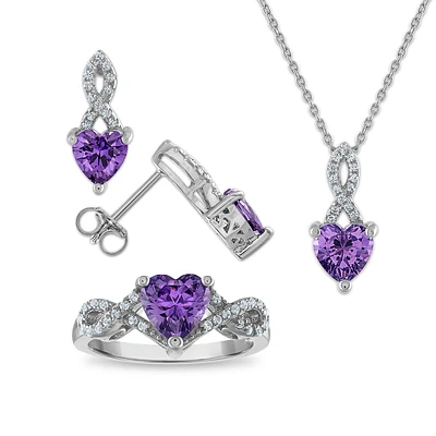 Kay jewelers amethyst heart ring online