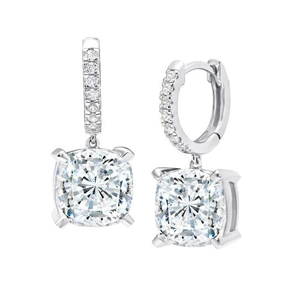 Crislu sterling silver platinum plated earrings online
