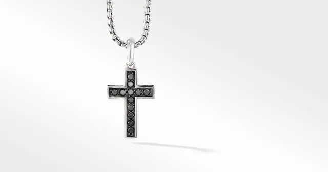 David Yurman Streamline Cross Pendant in Sterling Silver with