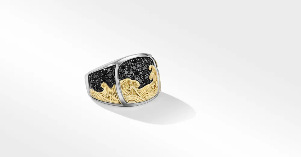 David yurman shop waves signet ring