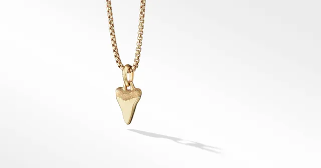 David Yurman Shark Tooth Amulet in 18K Yellow Gold Yorkdale Mall