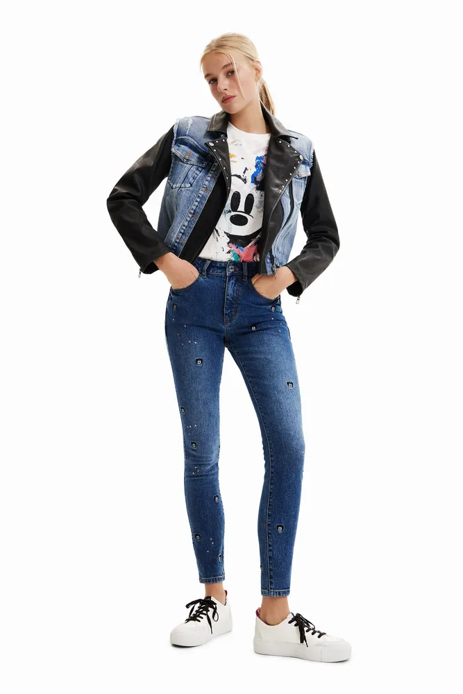 Desigual Chaqueta vaquera híbrida Mickey Mouse Paseo Interlomas Mall