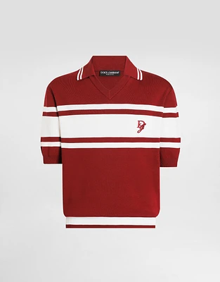 トップス PRADA Silk and cotton polo shirt Prada Silk And Cotton Polo Shirt | Neutrals | FARFETCH