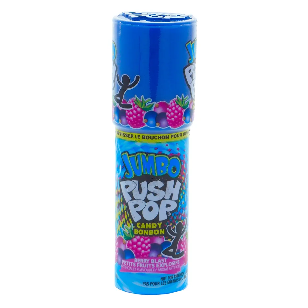 Dollarama Jumbo Push Pop Candies (Assorted Flavours) Case of 54 The Pen Centre